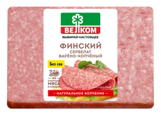 Колбаса Велком сервелат Финский варено-копченый, 350г