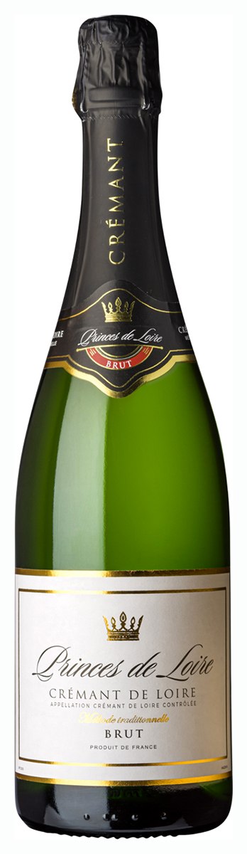 Вино игристое Cremant De Loire Princes de Loire белое брют, 0.75л