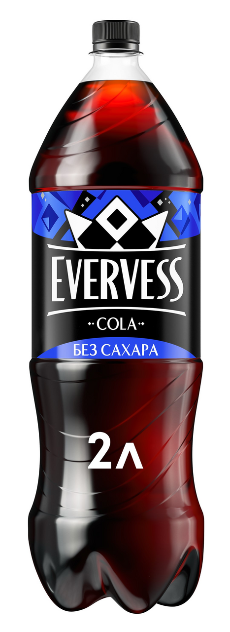 Напиток Evervess Cola zero sugar без сахара газированный, 2л