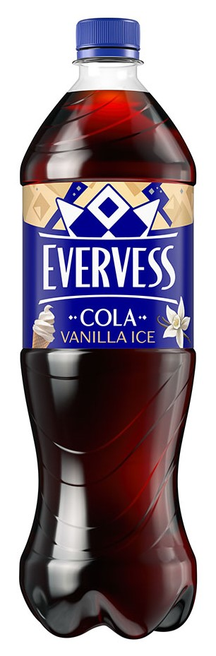 Напиток Evervess Cola Vanilla Ice вкус Ванильное мороженое газированный, 1л