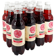 Напиток на чайном грибе Комбуча Absolute Nature Energy с клюквой, брусникой и свежей мятой, 555мл х 12 шт