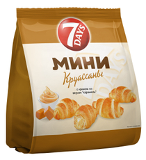 Мини-круассаны 7 Days c кремом со вкусом карамель, 265г