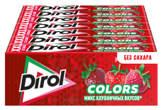 Жевательная резинка Dirol XXL Микс клубничных вкусов без сахара, 19г х 18 шт