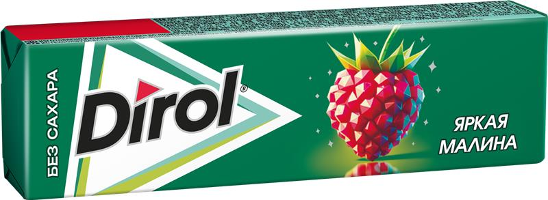 Жевательная резинка Dirol Яркая малина без сахара, 13г