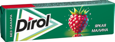 Жевательная резинка Dirol Яркая малина без сахара, 13г