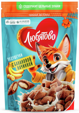 Готовый завтрак Любятово Подушечки с банановой начинкой, 220г