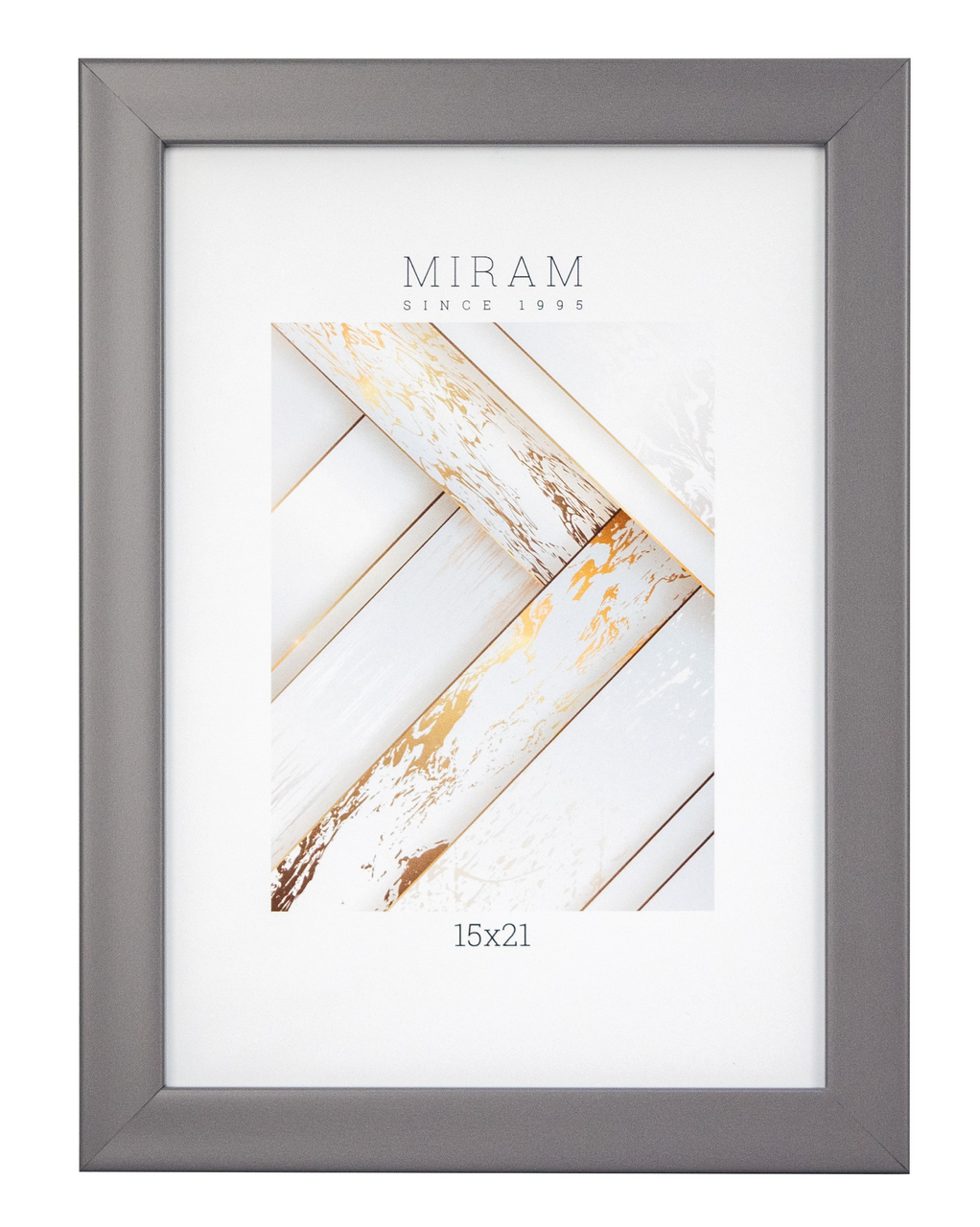 Фоторамка Мирам темно-серая, 15 х 21см