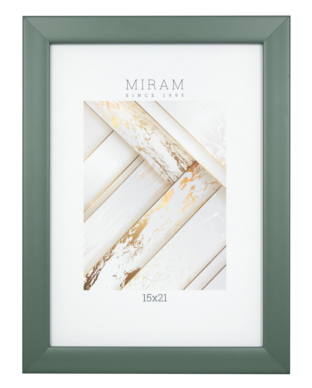 Фоторамка Мирам зеленая, 15 х 21см