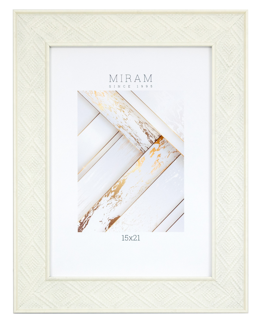 Фоторамка Мирам светло-бежевая, 15 х 21см
