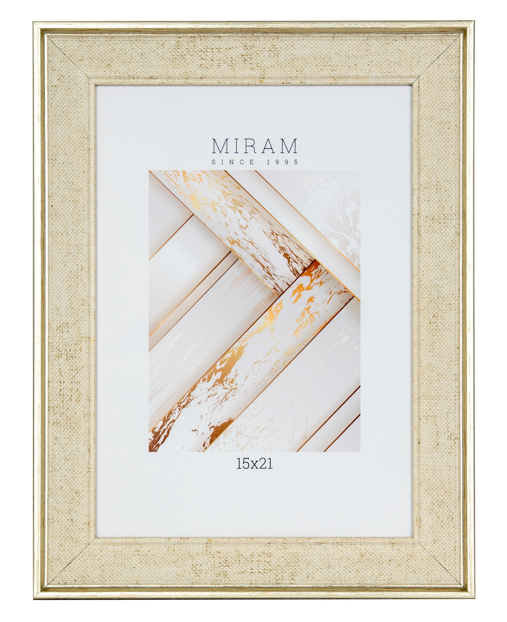 Фоторамка Мирам бежевая, 15 х 21см
