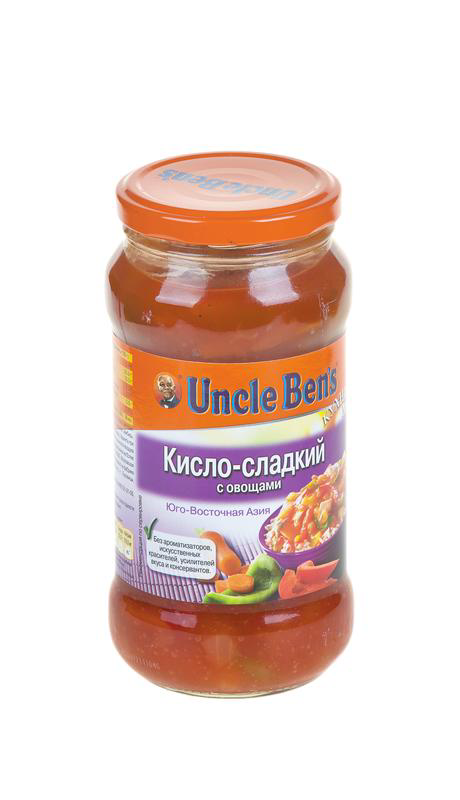 Овощной соус Uncle Ben’s кисло-сладкий с овощами, 500г купить с ...