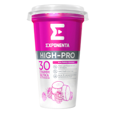 Напиток кисломолочный Exponenta High-pro Малина-Банан обезжиренный, 250г
