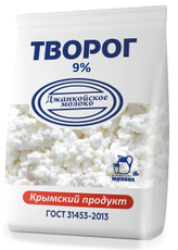 Творог Джанкойское молоко ГОСТ 9%, 450г