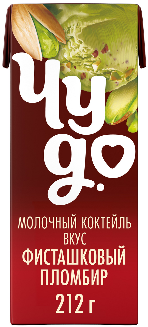 Коктейль молочный Чудо со вкусом Фисташковый пломбир 2%, 212г
