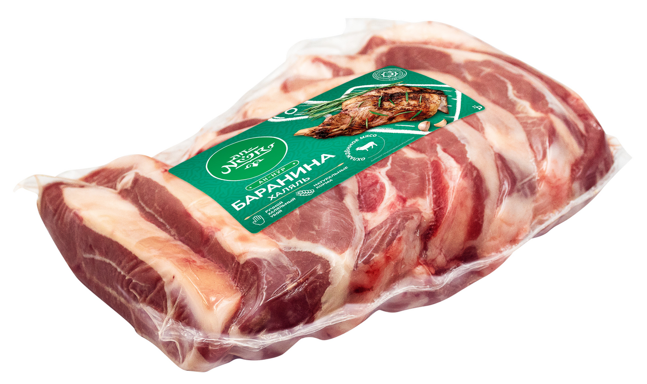 Стейк из мяса баранины An-Noor Халяль из лопатки на кости охлажденный, ~1.2кг