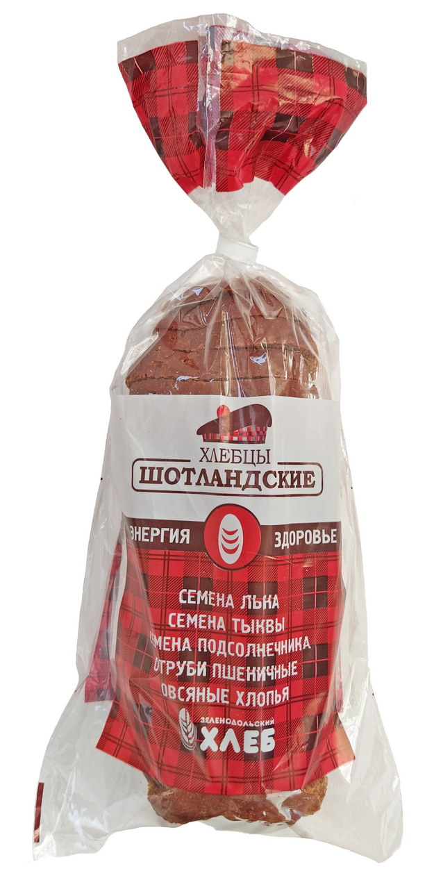 Хлебцы Зеленодольский хлеб Шотландские формовые нарезка, 200г