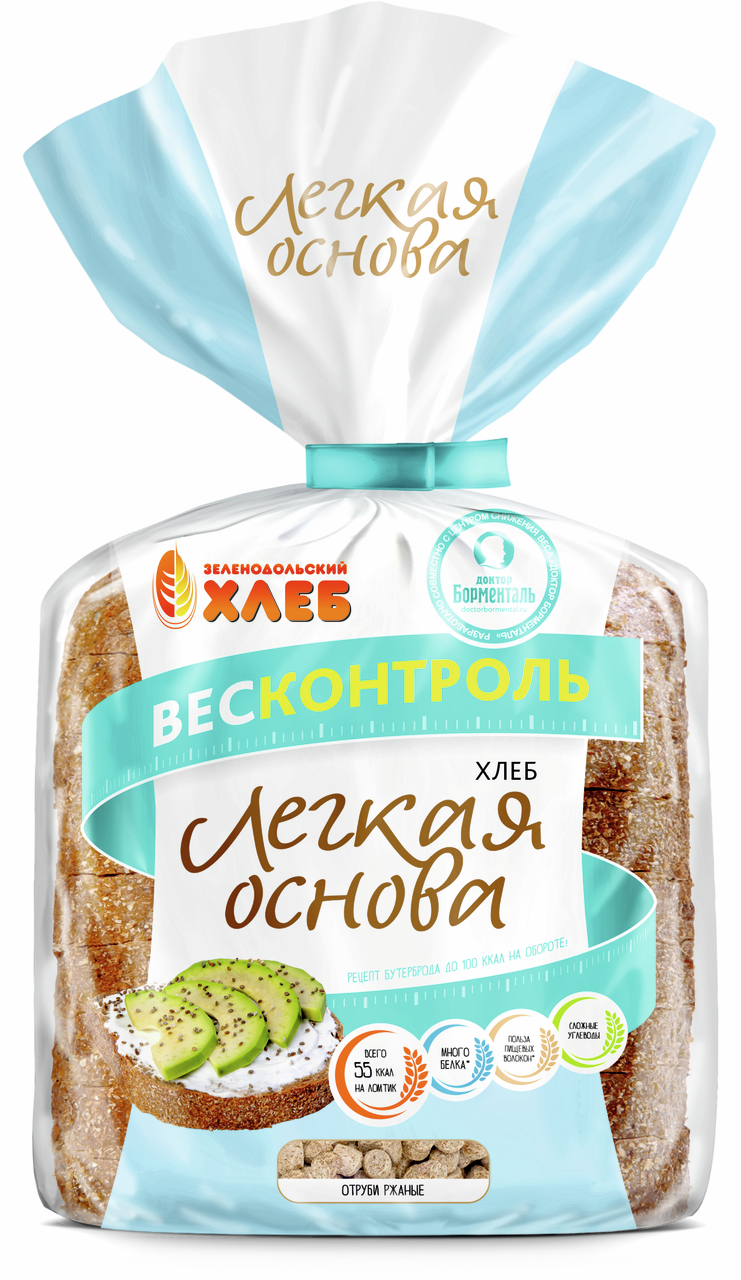 Хлеб Зеленодольский хлеб Легкая основа нарезанный, 200г