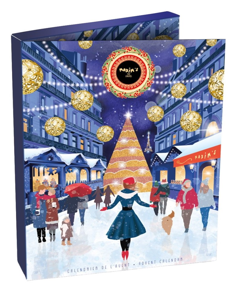 Подарочный набор шоколадных конфет Maxim's Адвент-календарь, 206г