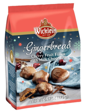 Пряники Wicklein с вишневой начинкой покрытые молочным шоколадом, 175г