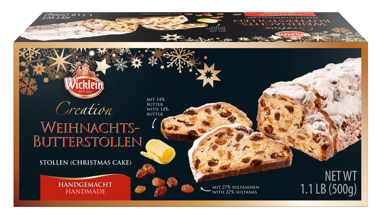 Штоллен Wicklein Рождественский сливочный, 500г
