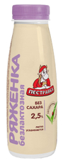 Ряженка Пестравка безлактозная 2.5%, 270г