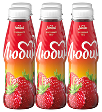 Напиток сокосодержащий Любимый Земляничное лето из яблок, черноплодной рябины, клубники и земляники, 300мл х 6 шт