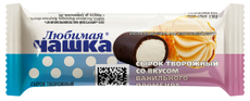 Сырок творожный глазированный Любимая чашка со вкусом ванильного пломбира 18%, 40г