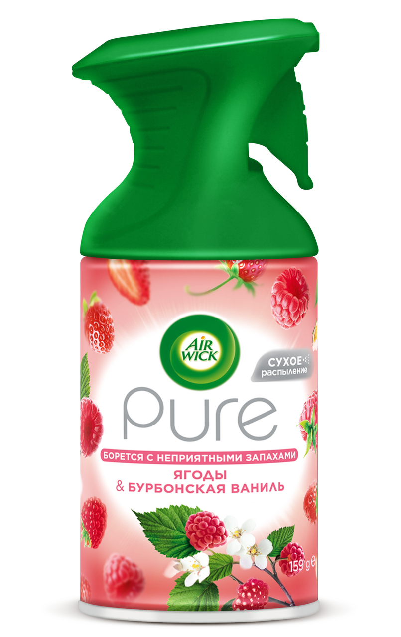 Освежитель воздуха AirWick Pure Ягоды и Бурбонская ваниль, 250мл