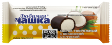 Сырок творожный глазированный Любимая чашка с кокосовой стружкой 18%, 40г