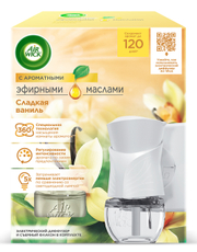 Диффузор аромамасел AirWick в комплекте с аромамаслом для диффузора Сладкая ваниль, 19мл