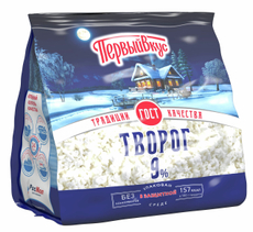 Творог Первый вкус Деревенский ГОСТ 9%, 200г