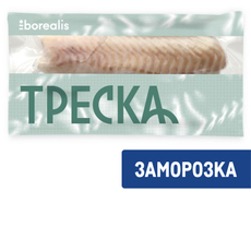 Треска филе Borealis спинка без кожи без костей замороженная, 350г