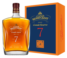 Коньяк Старый Кенигсберг Grande Reserve КВ семилетний в подарочной упаковке, 0.5л