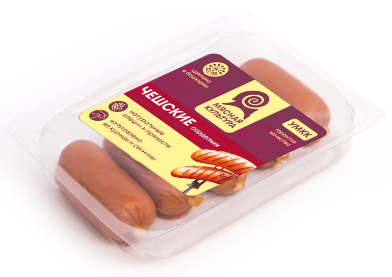 Сардельки УМКК Чешские из мяса птицы, 400 г