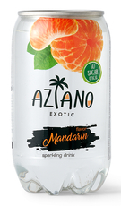 Вода Aziano со вкусом мандарина газированная, 350мл