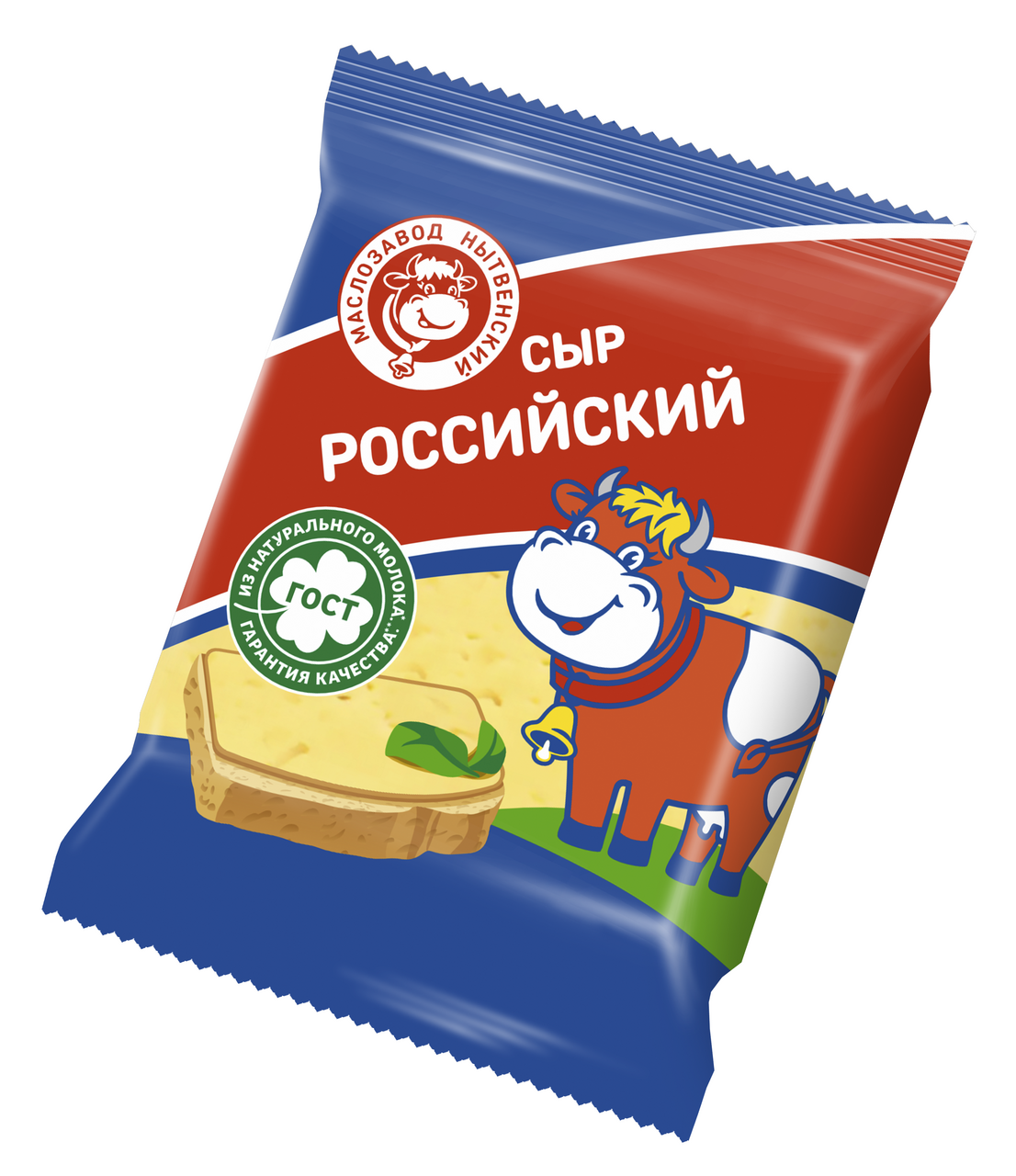 Сыр Маслозавод Нытвенский Российский полутвердый 50%, 180г
