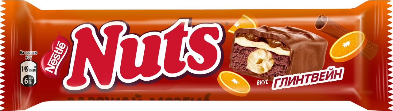 Шоколадный батончик Nuts Глинтвейн, 60г