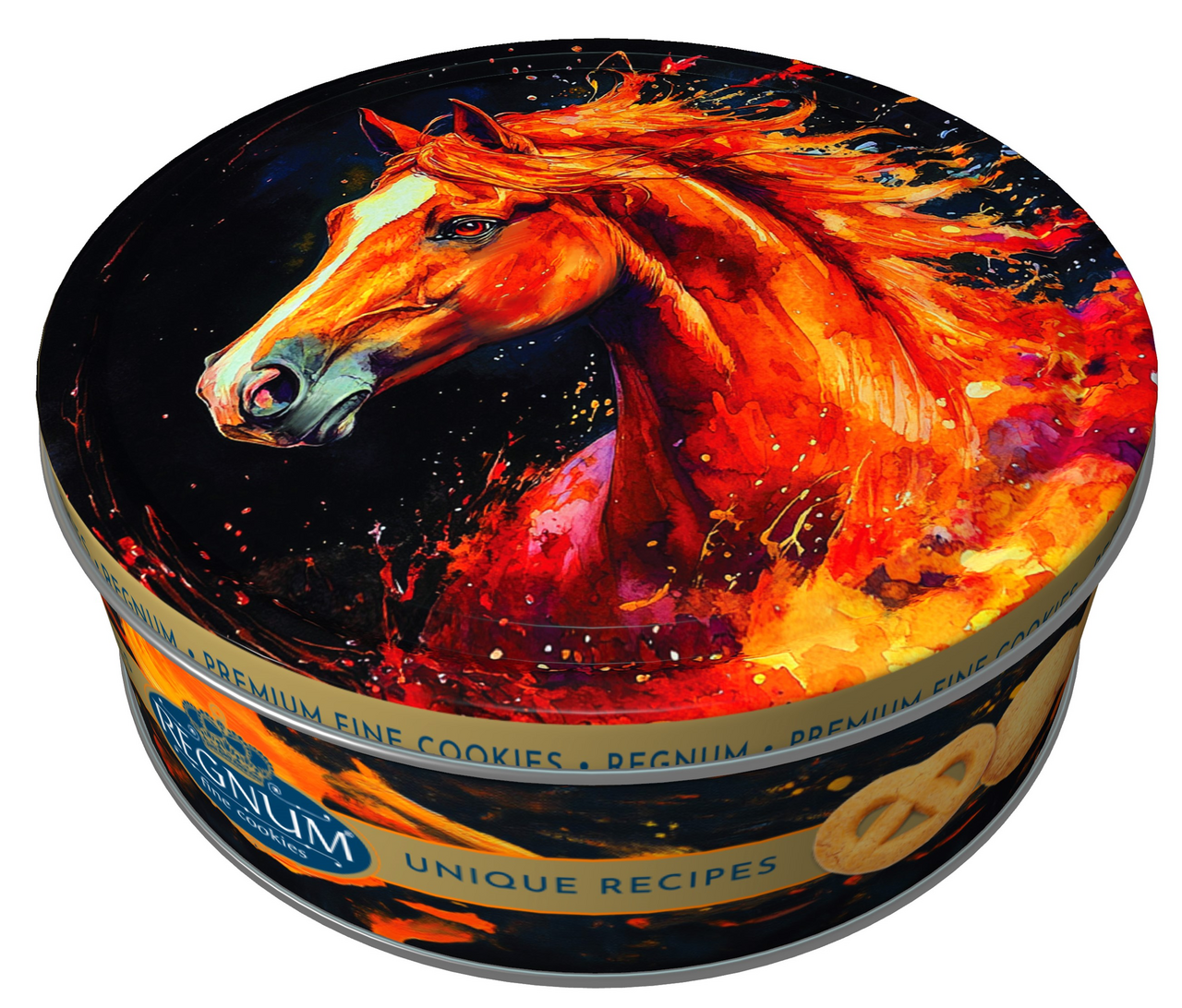 Печенье сдобное Regnum Лошадь с пеканом и кленовым сиропом, 400г