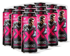 Энергетический напиток X-Turbo Active со вкусом ежевики и малины, 450мл х 12 шт