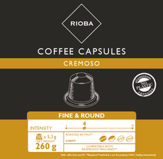 RIOBA Кофе в капсулах Cremoso для кофемашин Nespresso 50шт, 260г