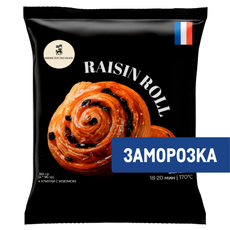 Улитка Министерство булок с изюмом замороженная, 96г х 4 шт