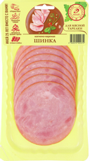 Шинка Иней копчено-вареная нарезка, 100г