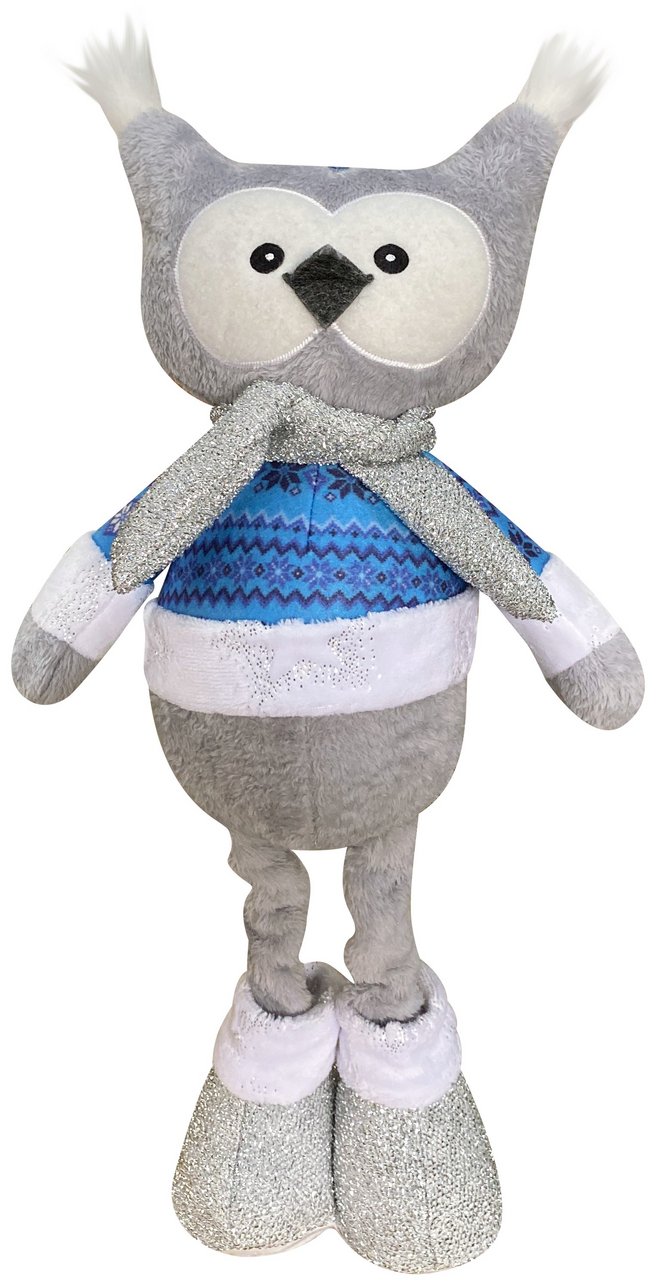 Фигура Fackelmann Сова с блестящим шарфом, 57 x 21см