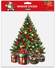 Новогодняя интерьерная наклейка Елка, размер 30.5 x 30.5см