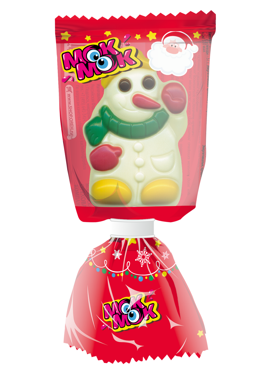 Фигурка Мок-Мок шоколадная с печеньем, 24г