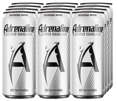 Напиток энергетический Adrenaline Rush Zero без сахара, 250мл x 12 шт