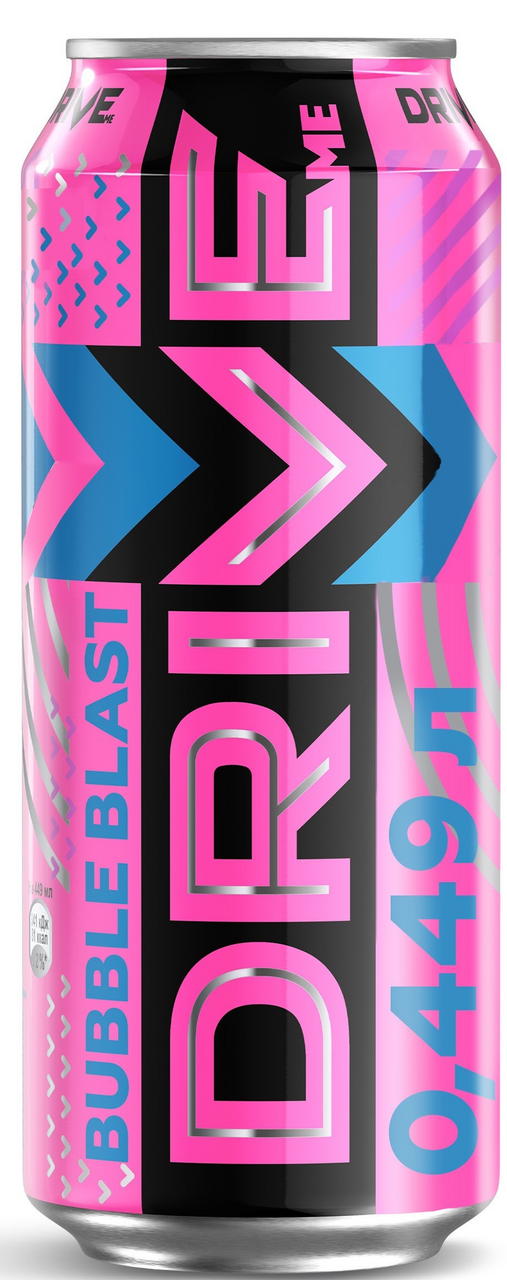 Напиток энергетический Drive Me Bubble Blast, 449мл