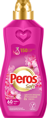 Кондиционер для белья Peros Soft Цветок вишни и розовый пион концентрат, 1.44л