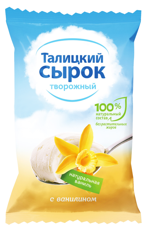 Сырок творожный Талицкий с ванилином 8%, 100г