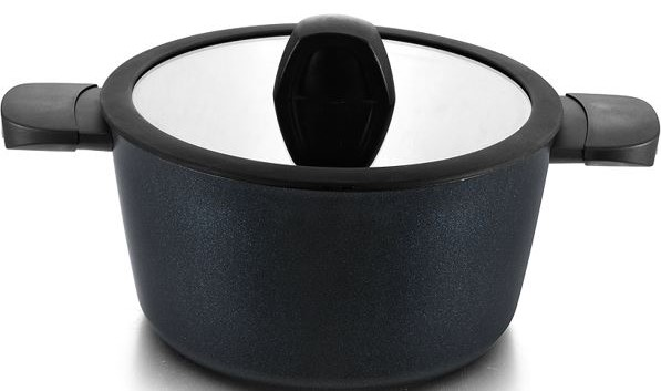 Изображение товара Ковш Hitt Brugge с крышкой 2.25л, алюминий, антипригарное покрытие Blue diamond